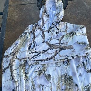 Camouflage Hoodie with Drawstring